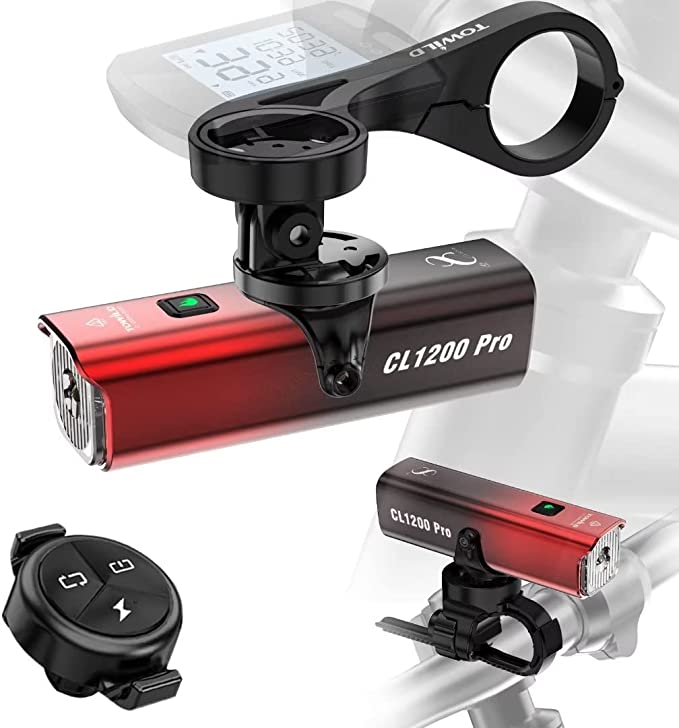Load image into Gallery viewer, TOWILD CL 1200Pro Smart Headlight ; 8th Anniversary Gradient Red(Limited 100 Pcs);  Wireless Remote Control;  Rechargeable 21700 5000mAh Battery; Ipx6 waterproof
