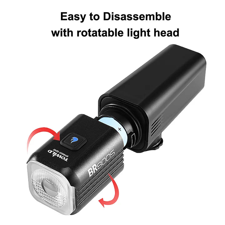 Load image into Gallery viewer, TOWILD BR800S Smart Bike Light; Replaceable Battery; Handlebar Mount and Gopro Mount
