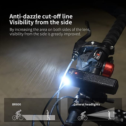 TOWILD BR800  bicycle headlight glare flashlight USB charging headlight mountain bike riding equipment