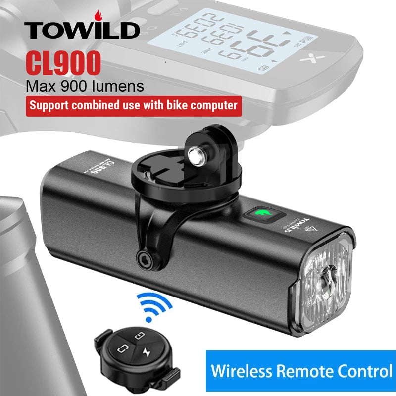 Load image into Gallery viewer, TOWILD CL900 Bike Light Front
