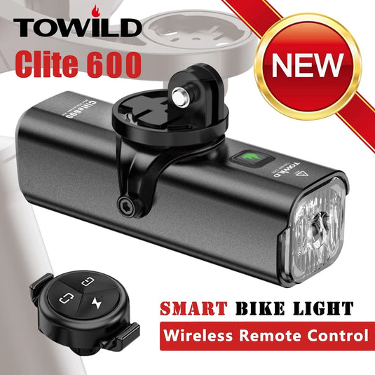 Towild Cl 600 Bike Light Front Light- USB Rechargeable; 18650 2000mAh Battery; Ipx6 Waterproof